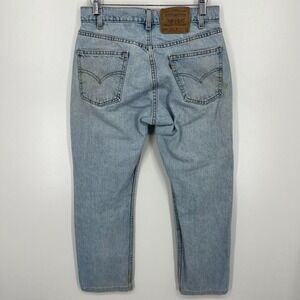 Levi's 505 Orange Tab Regular Fit Straight Leg Jeans Men's Size 31 Blue Vtg USA